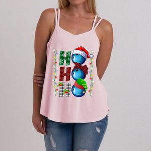 Funny Bowling Christmas Ugly Sweater Bowling Xmas Outfit Cool Gift Women's Strappy Tank