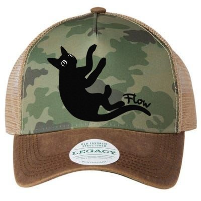 Flow Black Cat Gift Legacy Tie Dye Trucker Hat