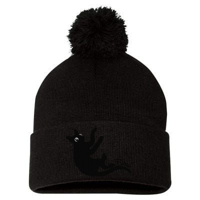 Flow Black Cat Gift Pom Pom 12in Knit Beanie