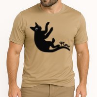 Flow Black Cat Gift Cooling Performance Crew T-Shirt