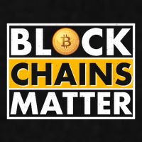 Funny Block Chains Matter Meme Ladies PosiCharge Tri-Blend Wicking Tank