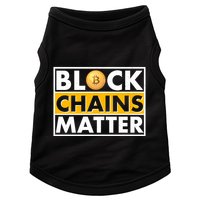 Funny Block Chains Matter Meme Doggie Tank