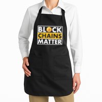 Funny Block Chains Matter Meme Apron