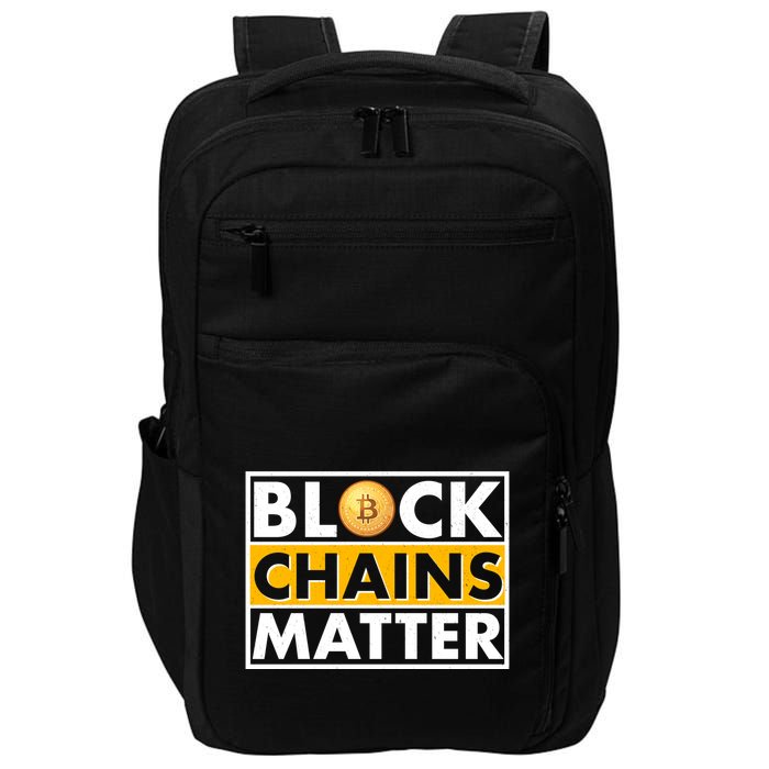 Funny Block Chains Matter Meme Impact Tech Backpack