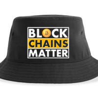 Funny Block Chains Matter Meme Sustainable Bucket Hat