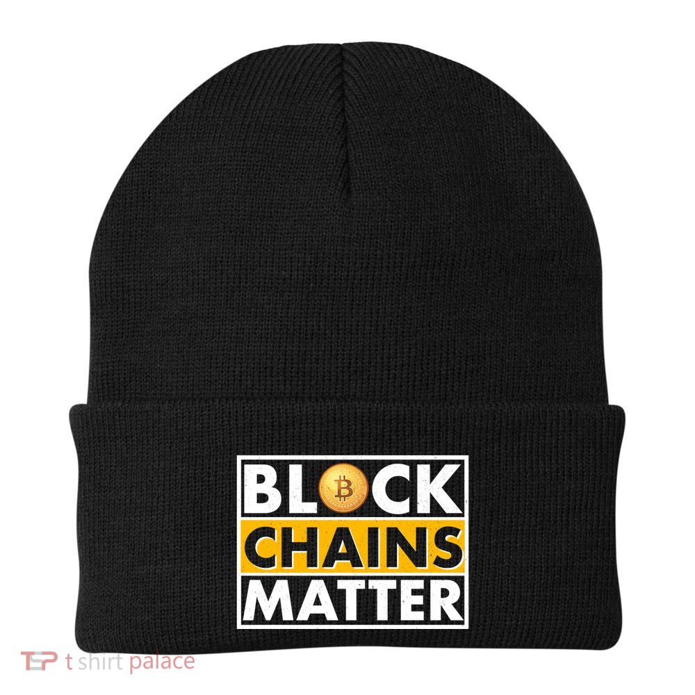 Funny Block Chains Matter Meme Beanie