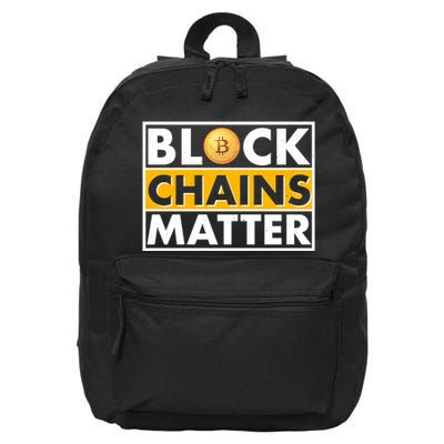 Funny Block Chains Matter Meme 16 in Basic Backpack