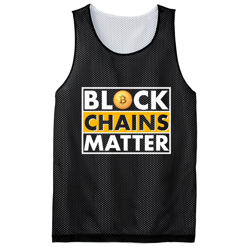 Funny Block Chains Matter Meme Mesh Reversible Basketball Jersey Tank