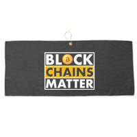 Funny Block Chains Matter Meme Large Microfiber Waffle Golf Towel