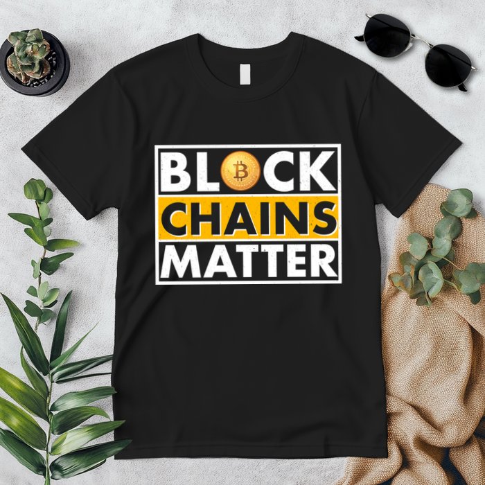 Funny Block Chains Matter Meme Premium T-Shirt