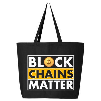 Funny Block Chains Matter Meme 25L Jumbo Tote