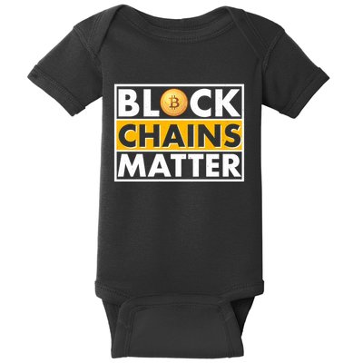 Funny Block Chains Matter Meme Baby Bodysuit
