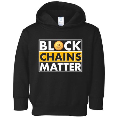 Funny Block Chains Matter Meme Toddler Hoodie
