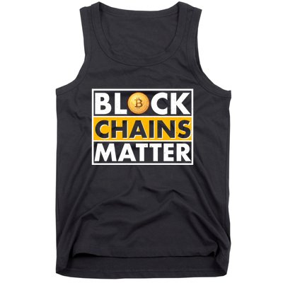 Funny Block Chains Matter Meme Tank Top