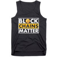 Funny Block Chains Matter Meme Tank Top