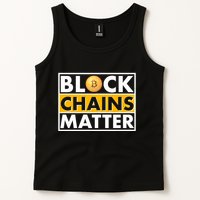 Funny Block Chains Matter Meme Tank Top