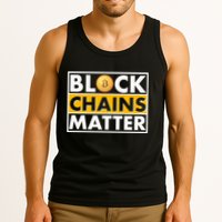 Funny Block Chains Matter Meme Tank Top