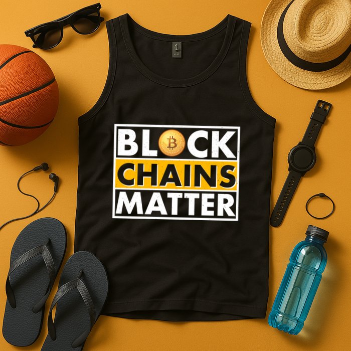 Funny Block Chains Matter Meme Tank Top