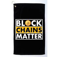 Funny Block Chains Matter Meme Golf Towel