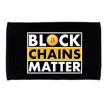 Funny Block Chains Matter Meme Microfiber Hand Towel