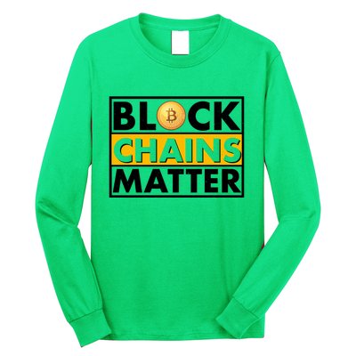 Funny Block Chains Matter Meme Long Sleeve Shirt