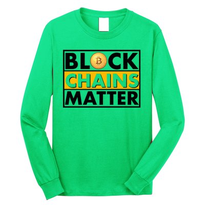 Funny Block Chains Matter Meme Long Sleeve Shirt