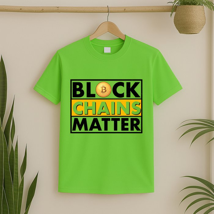 Funny Block Chains Matter Meme T-Shirt