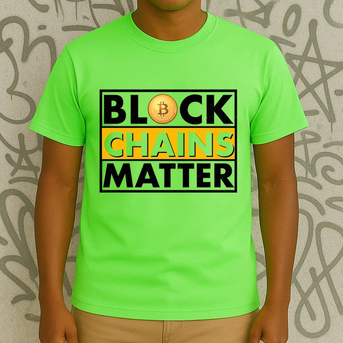 Funny Block Chains Matter Meme T-Shirt