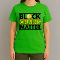Funny Block Chains Matter Meme T-Shirt