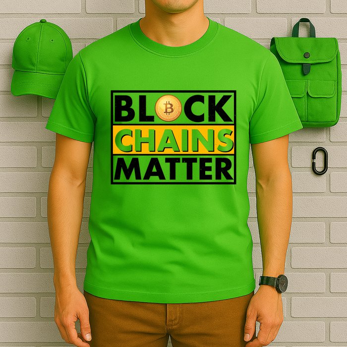 Funny Block Chains Matter Meme T-Shirt