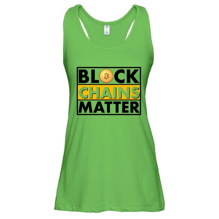 Funny Block Chains Matter Meme Ladies Essential Flowy Tank