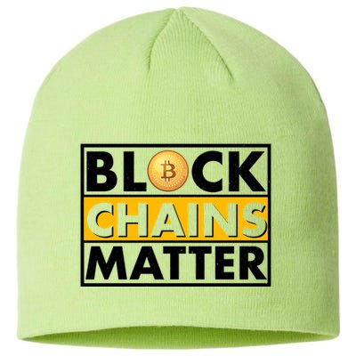 Funny Block Chains Matter Meme Sustainable Beanie