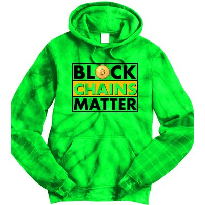 Funny Block Chains Matter Meme Tie Dye Hoodie