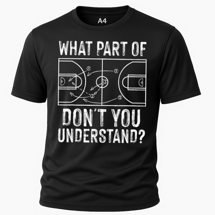 Funny Basketball Coach Design  Ball Game Trainers Cooling Performance Crew T-Shirt