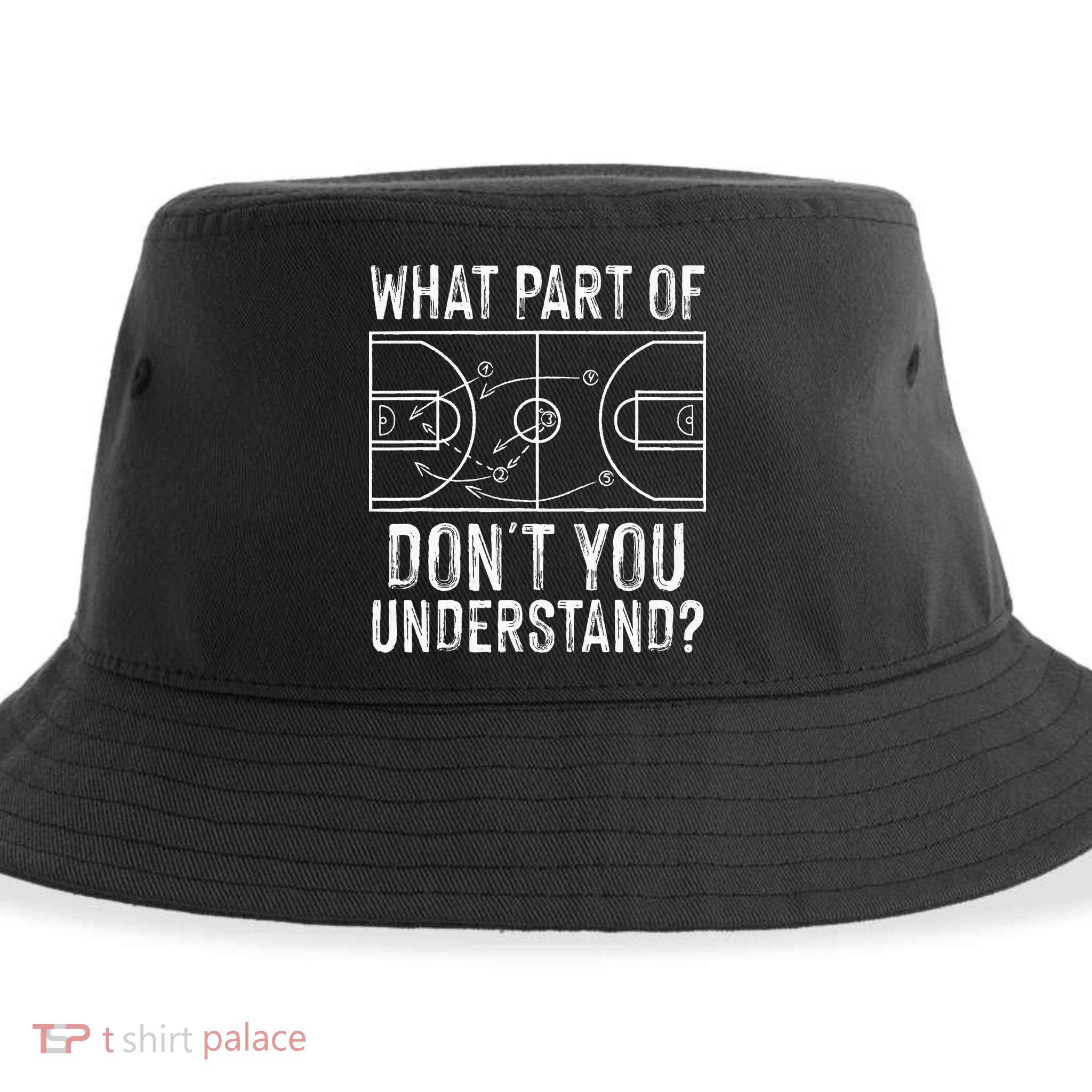 Funny Basketball Coach Design  Ball Game Trainers Sustainable Bucket Hat