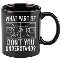 Funny Basketball Coach Design  Ball Game Trainers 11oz C Handle Ceramic Mug