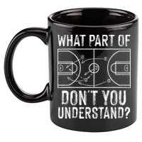 Funny Basketball Coach Design  Ball Game Trainers 11oz C Handle Ceramic Mug