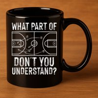 Funny Basketball Coach Design  Ball Game Trainers 11oz C Handle Ceramic Mug
