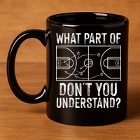 Funny Basketball Coach Design  Ball Game Trainers 11oz C Handle Ceramic Mug