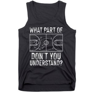 Funny Basketball Coach Design  Ball Game Trainers Tank Top