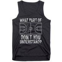 Funny Basketball Coach Design  Ball Game Trainers Tank Top