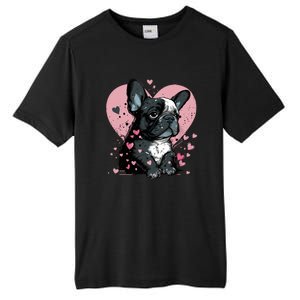 French Bulldog Cute Dog Love Heart Frenchie Mom Great Gift Tall Fusion ChromaSoft Performance T-Shirt