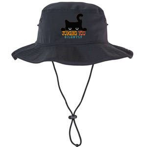 Funny Black Cat Judging You Silently Sarcastic Cat Legacy Cool Fit Booney Bucket Hat