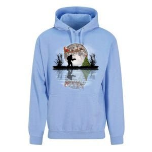 Funny Bigfoot Christmas Santa Sleigh Reindeer Gift Unisex Surf Hoodie