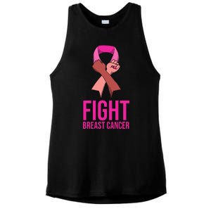 Fight Breast Cancer Together Ladies PosiCharge Tri-Blend Wicking Tank