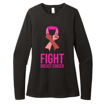 Fight Breast Cancer Together Womens CVC Long Sleeve Shirt