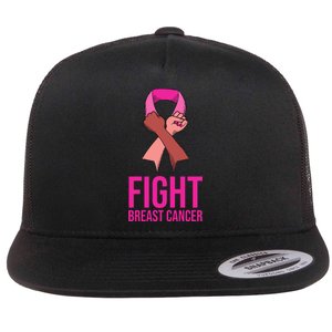 Fight Breast Cancer Together Flat Bill Trucker Hat