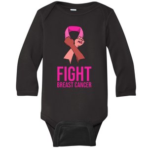 Fight Breast Cancer Together Baby Long Sleeve Bodysuit