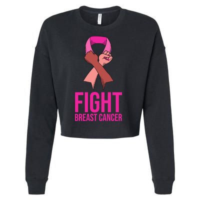 Fight Breast Cancer Together Cropped Pullover Crew