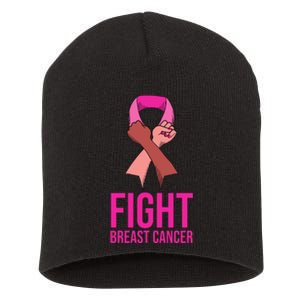 Fight Breast Cancer Together Short Acrylic Beanie